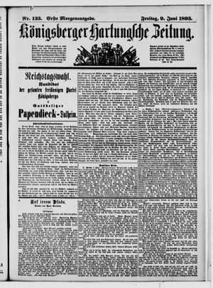 Königsberger Hartungsche Zeitung vom 09.06.1893