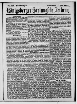 Königsberger Hartungsche Zeitung vom 17.06.1893