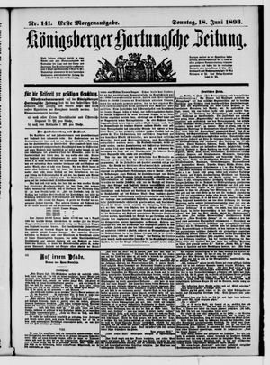 Königsberger Hartungsche Zeitung vom 18.06.1893