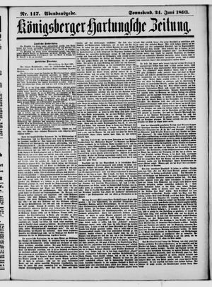 Königsberger Hartungsche Zeitung vom 24.06.1893