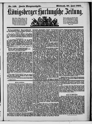 Königsberger Hartungsche Zeitung vom 28.06.1893