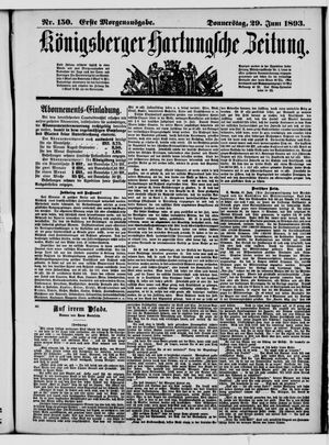 Königsberger Hartungsche Zeitung on Jun 29, 1893