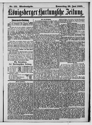 Königsberger Hartungsche Zeitung vom 29.06.1893