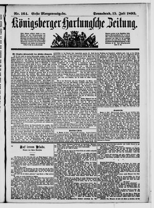 Königsberger Hartungsche Zeitung vom 15.07.1893