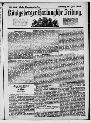 Königsberger Hartungsche Zeitung vom 16.07.1893