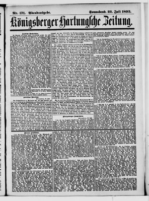 Königsberger Hartungsche Zeitung on Jul 22, 1893