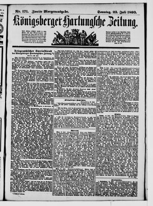 Königsberger Hartungsche Zeitung on Jul 23, 1893