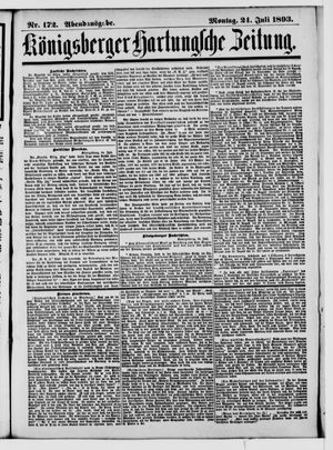 Königsberger Hartungsche Zeitung vom 24.07.1893