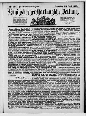 Königsberger Hartungsche Zeitung on Jul 25, 1893
