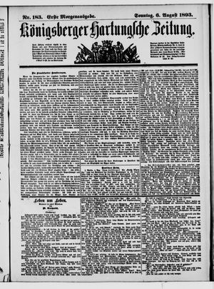 Königsberger Hartungsche Zeitung vom 06.08.1893