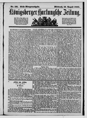 Königsberger Hartungsche Zeitung vom 16.08.1893
