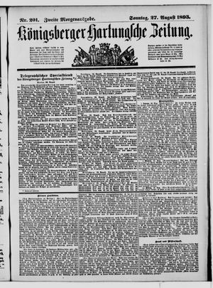 Königsberger Hartungsche Zeitung vom 27.08.1893