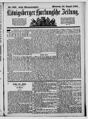 Königsberger Hartungsche Zeitung vom 30.08.1893
