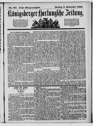 Königsberger Hartungsche Zeitung vom 08.09.1893