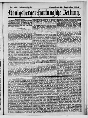 Königsberger Hartungsche Zeitung vom 16.09.1893