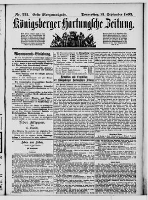 Königsberger Hartungsche Zeitung vom 21.09.1893