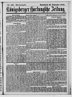 Königsberger Hartungsche Zeitung vom 23.09.1893