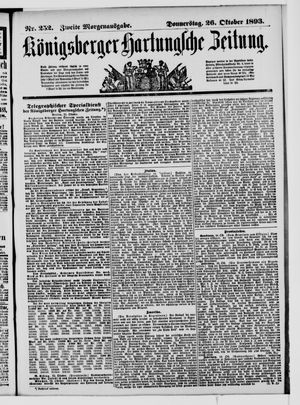 Königsberger Hartungsche Zeitung vom 26.10.1893