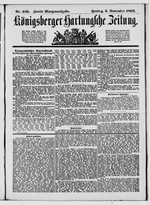 Königsberger Hartungsche Zeitung vom 03.11.1893