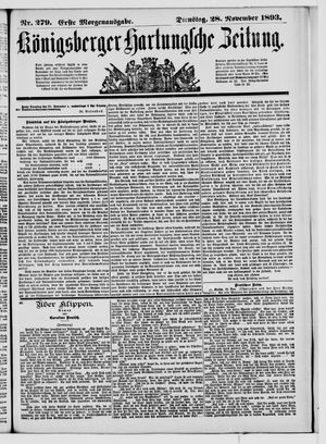 Königsberger Hartungsche Zeitung vom 28.11.1893