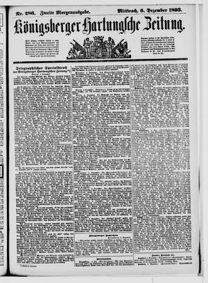 Königsberger Hartungsche Zeitung vom 06.12.1893