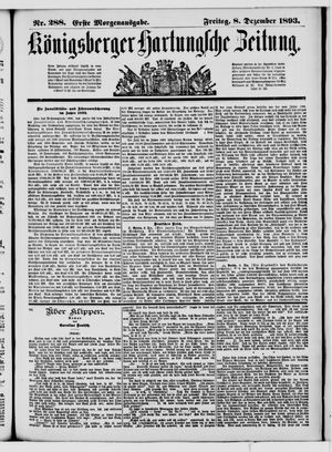 Königsberger Hartungsche Zeitung vom 08.12.1893