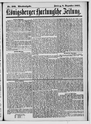 Königsberger Hartungsche Zeitung vom 08.12.1893