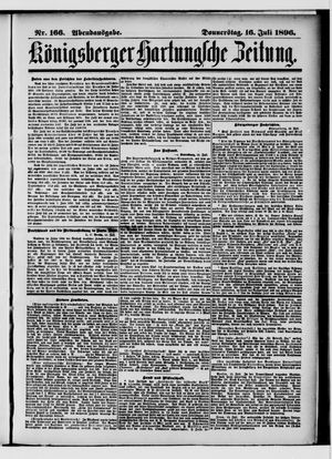 Königsberger Hartungsche Zeitung vom 16.07.1896