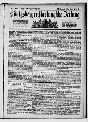 Königsberger Hartungsche Zeitung vom 22.07.1896