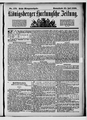 Königsberger Hartungsche Zeitung vom 25.07.1896