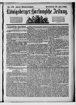 Königsberger Hartungsche Zeitung vom 25.07.1896