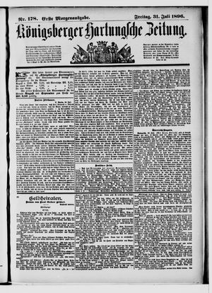 Königsberger Hartungsche Zeitung vom 31.07.1896