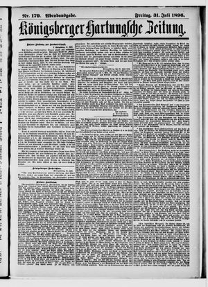 Königsberger Hartungsche Zeitung vom 31.07.1896