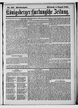 Königsberger Hartungsche Zeitung vom 05.08.1896