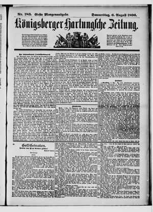 Königsberger Hartungsche Zeitung vom 06.08.1896