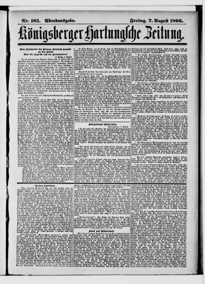 Königsberger Hartungsche Zeitung vom 07.08.1896