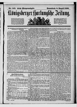 Königsberger Hartungsche Zeitung vom 08.08.1896