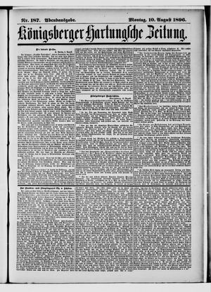 Königsberger Hartungsche Zeitung vom 10.08.1896