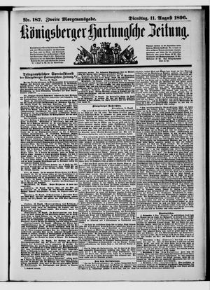 Königsberger Hartungsche Zeitung vom 11.08.1896