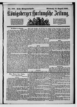 Königsberger Hartungsche Zeitung vom 12.08.1896