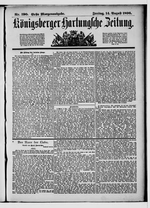 Königsberger Hartungsche Zeitung vom 14.08.1896