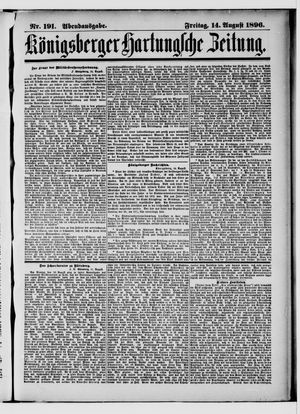 Königsberger Hartungsche Zeitung vom 14.08.1896