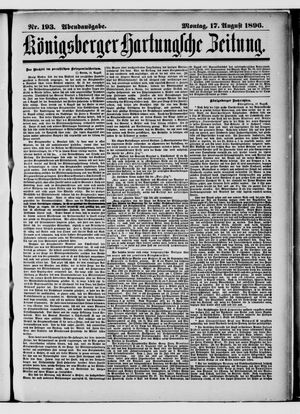 Königsberger Hartungsche Zeitung vom 17.08.1896