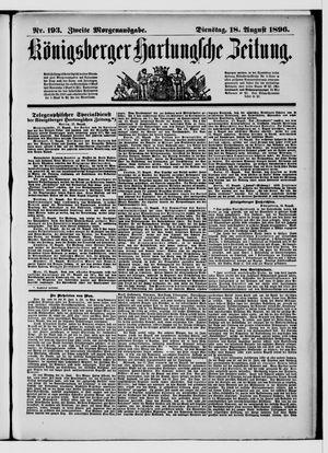 Königsberger Hartungsche Zeitung vom 18.08.1896
