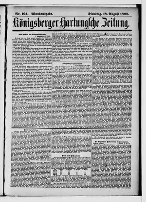 Königsberger Hartungsche Zeitung vom 18.08.1896