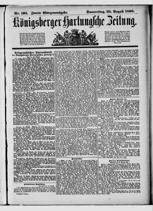 Königsberger Hartungsche Zeitung vom 20.08.1896