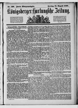 Königsberger Hartungsche Zeitung vom 21.08.1896