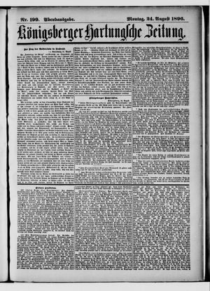 Königsberger Hartungsche Zeitung vom 24.08.1896