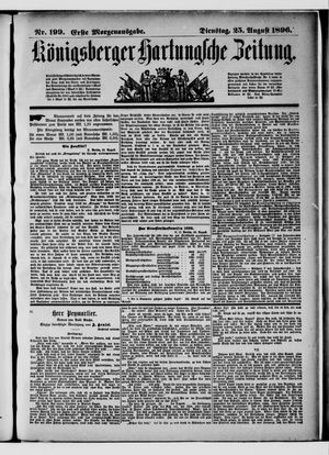 Königsberger Hartungsche Zeitung vom 25.08.1896