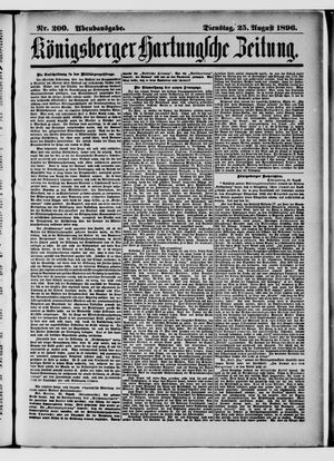 Königsberger Hartungsche Zeitung vom 25.08.1896